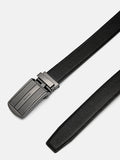 PEDRO Embossed Leather Automatic Belt - Black