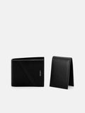 PEDRO Leather Bi-Fold Wallet with Insert-Black