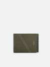 PEDRO Leather Bi-Fold Wallet with Insert-Military Green