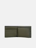PEDRO Leather Bi-Fold Wallet with Insert-Military Green