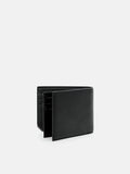 PEDRO Leather Bi-Fold Flip Wallet in Pixel - Black