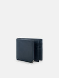 PEDRO Leather Bi-Fold Flip Wallet in Pixel - Navy