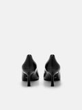 PEDRO Studio Kathy Leather Heel Pumps-Black