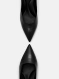 PEDRO Studio Kathy Leather Heel Pumps-Black