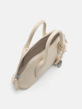 PEDRO Trapezoid Handbag-Chalk