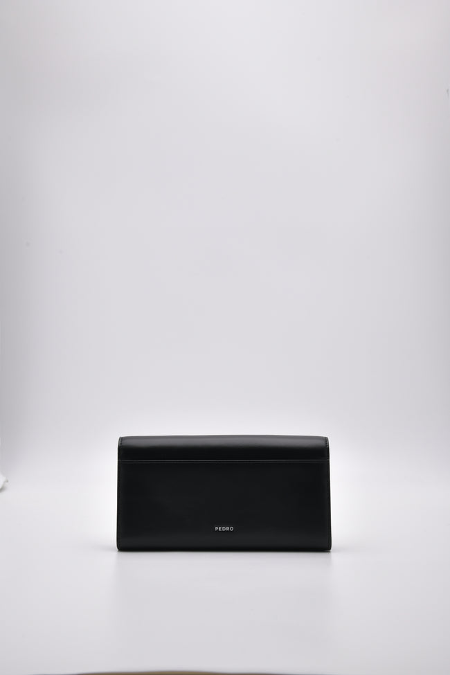 PEDRO Icon Leather Long Wallet-Black