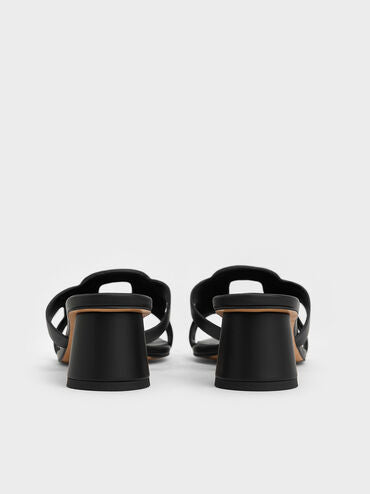 Easley Cut-Out Heeled Sandals_Black