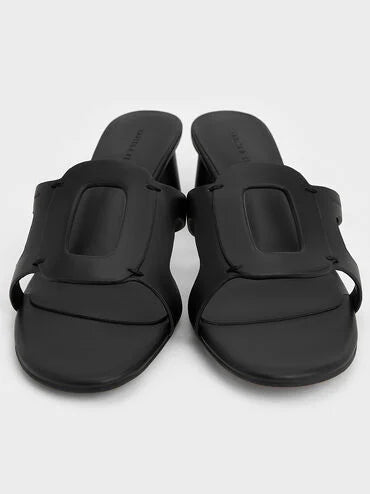 Easley Cut-Out Heeled Sandals_Black