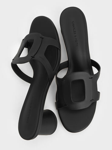 Easley Cut-Out Heeled Sandals_Black