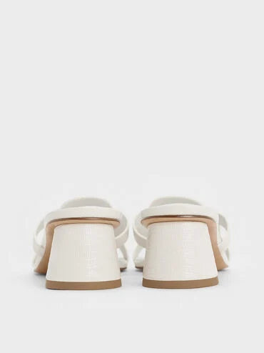 Easley Croc-Effect Cut-Out Heeled Sandals_Animal Print White