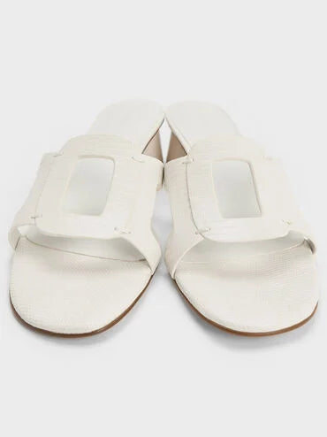 Easley Croc-Effect Cut-Out Heeled Sandals_Animal Print White