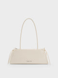 CHARLES & KEITH Women Hazel Bow Shoulder Bag_Cream