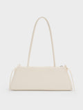 CHARLES & KEITH Women Hazel Bow Shoulder Bag_Cream