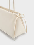 CHARLES & KEITH Women Hazel Bow Shoulder Bag_Cream