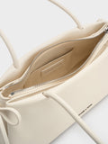 CHARLES & KEITH Women Hazel Bow Shoulder Bag_Cream