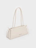CHARLES & KEITH Women Hazel Bow Elongated Trapeze Shoulder Bag_Soft Pink