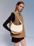 CHARLES & KEITH Sabine Knotted-Strap Curved Shoulder Bag_Cream