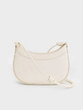 CHARLES & KEITH Sabine Knotted-Strap Curved Shoulder Bag_Cream