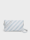 CHARLES & KEITH Women Fawn Denim Panelled Chain-Handle Shoulder Bag_Light Washed Denim
