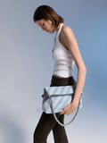 CHARLES & KEITH Women Fawn Denim Panelled Chain-Handle Shoulder Bag_Light Washed Denim