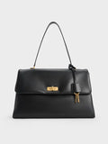 Kerry Top Handle Satchel Bag_Black