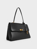 Kerry Top Handle Satchel Bag_Black