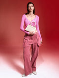 CHARLES & KEITH Sabine Knotted-Handle Trapeze Tote Bag_Cream