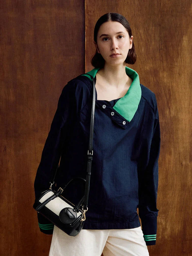 CHARLES & KEITH Women Enola Canvas Bowling Bag_Black
