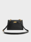CHARLES & KEITH Kerry Chain-Handle Crossbody Bag_Black