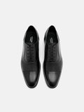 PEDRO Altitude Lightweight Burnished Leather Oxford Shoes - Black