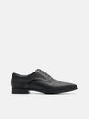 PEDRO Altitude Lightweight Embossed Leather Derby Shoes - Black