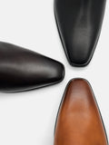 PEDRO Altitude Lightweight Embossed Leather Derby Shoes - Dark Brown