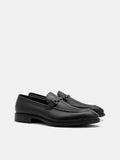 PEDRO Altitude Lightweight Leather Horsebit Loafers - Black