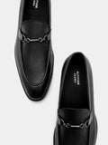 PEDRO Altitude Lightweight Leather Horsebit Loafers - Black