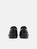 PEDRO Boxed Leather Derby Shoes - Black