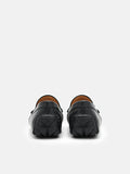 PEDRO Leather Horsebit Driving Shoes - Black