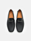 PEDRO Leather Horsebit Driving Shoes - Black