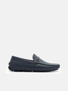 PEDRO Leather Horsebit Driving Shoes - Navy