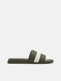 PEDRO Banded Slide Sandals - Military Green