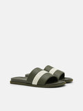PEDRO Banded Slide Sandals - Military Green