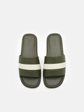 PEDRO Banded Slide Sandals - Military Green