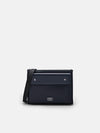PEDRO Elliott Leather Clutch Bag - Navy