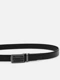 PEDRO Embossed Leather Automatic Belt - Black