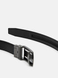 PEDRO Embossed Leather Automatic Belt - Black