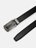 PEDRO Embossed Leather Automatic Belt - Black