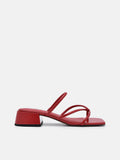 PEDRO Effie Heel Sandals-Red