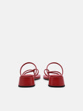 PEDRO Effie Heel Sandals-Red