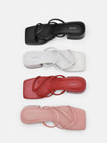 PEDRO Effie Heel Sandals-Red
