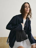 Ida Knitted Bucket Bag_Black