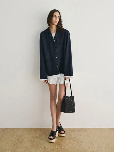 Ida Knitted Bucket Bag_Black